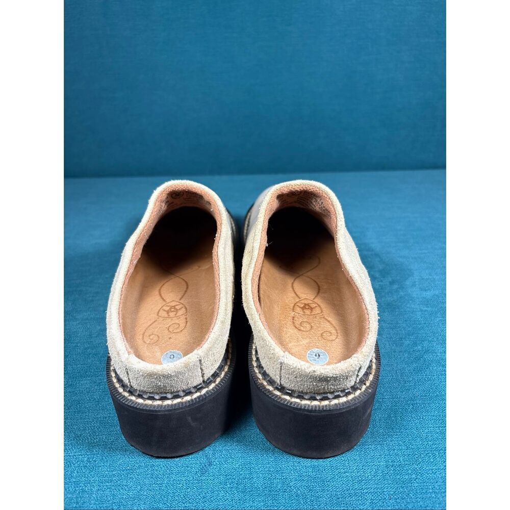 Ariat Safety Clog Western Leather Suede Mules Women's Size 9 B - Picture 2 of 6